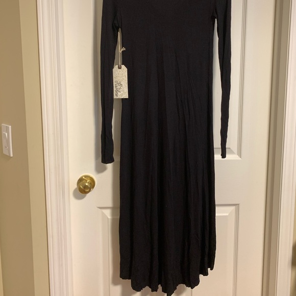 NWT Buttoned Black Long Cardigan/Duster size XS - Picture 7 of 8